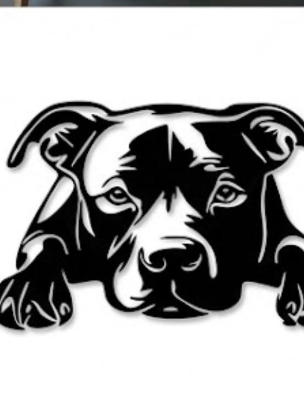the room Black Dog Graphic Sticker - Relaxed Pup Design